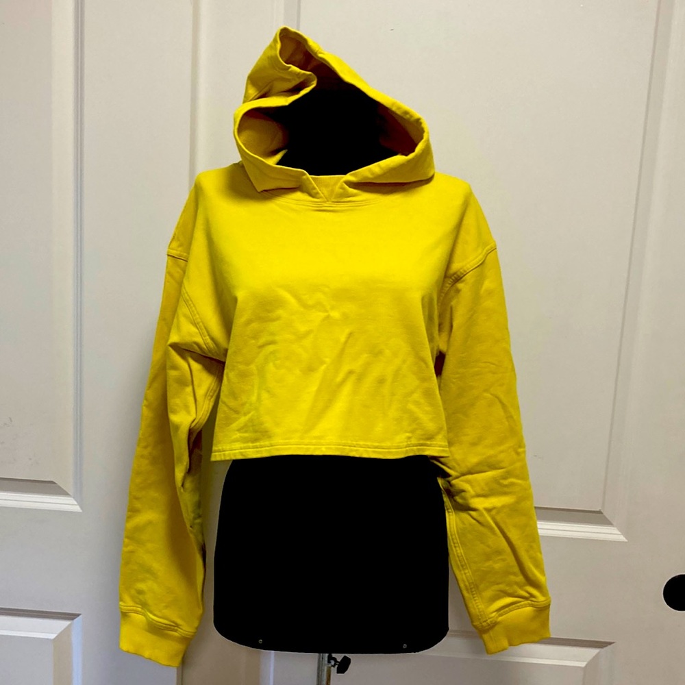 lululemon athletica Yellow Cropped Hoodie